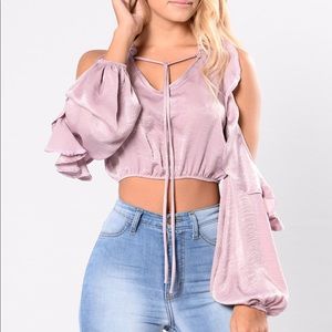 Fashion Nova| Lavender Crop Top